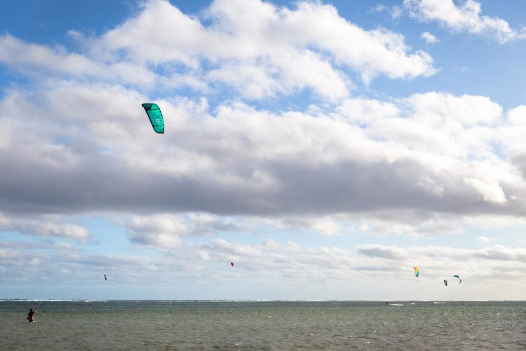 Kitesurfing in Mauritius