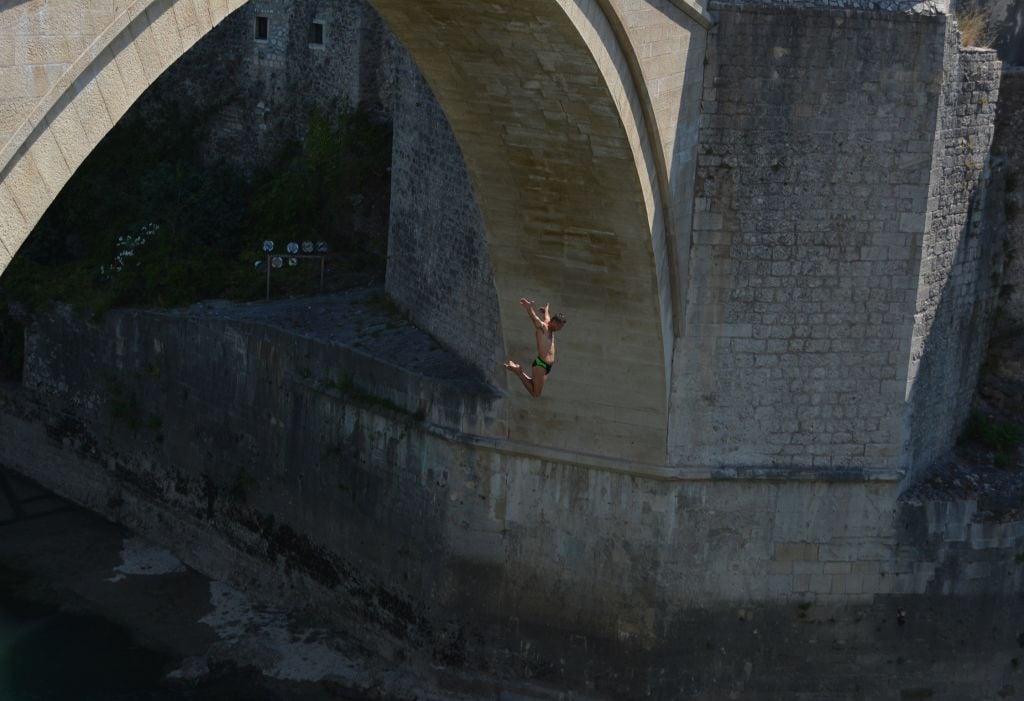 Photos of Mostar bridge, Bosnia.