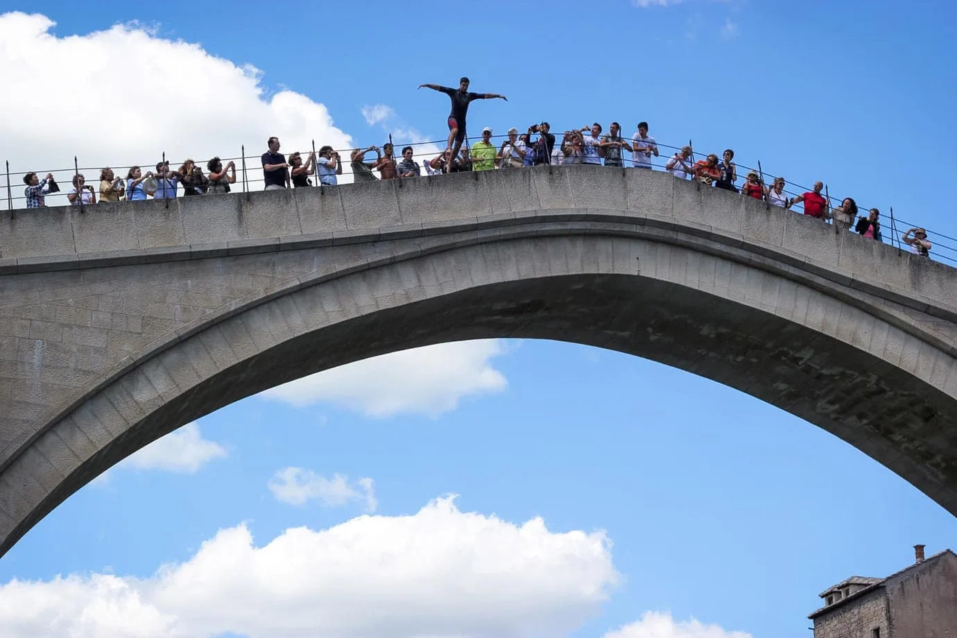 jumping off mostar bridge