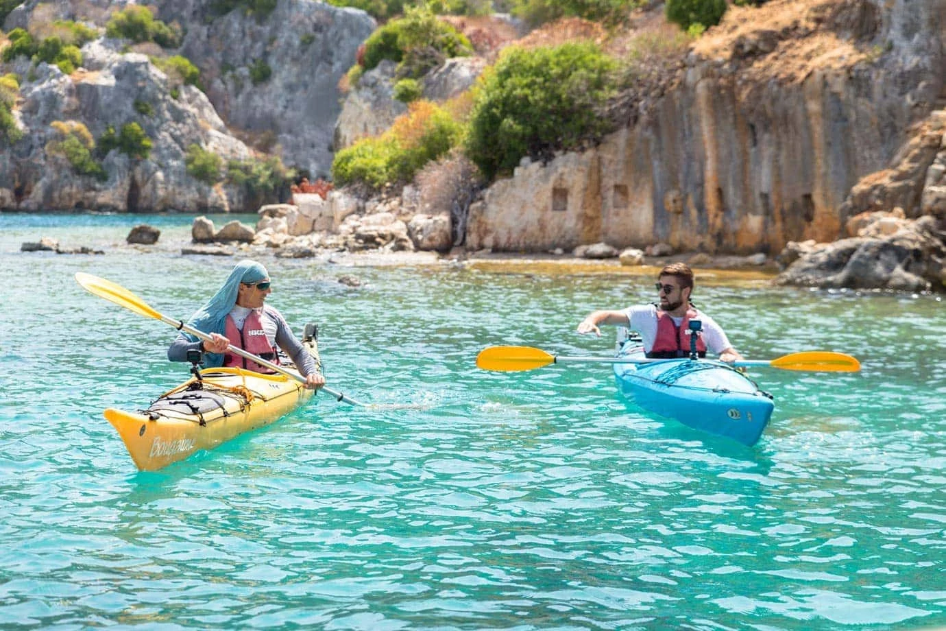 Kayaking in Kekova, Turkey