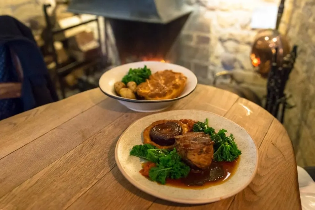 Food at the Ebrington Arms, the Cotswolds