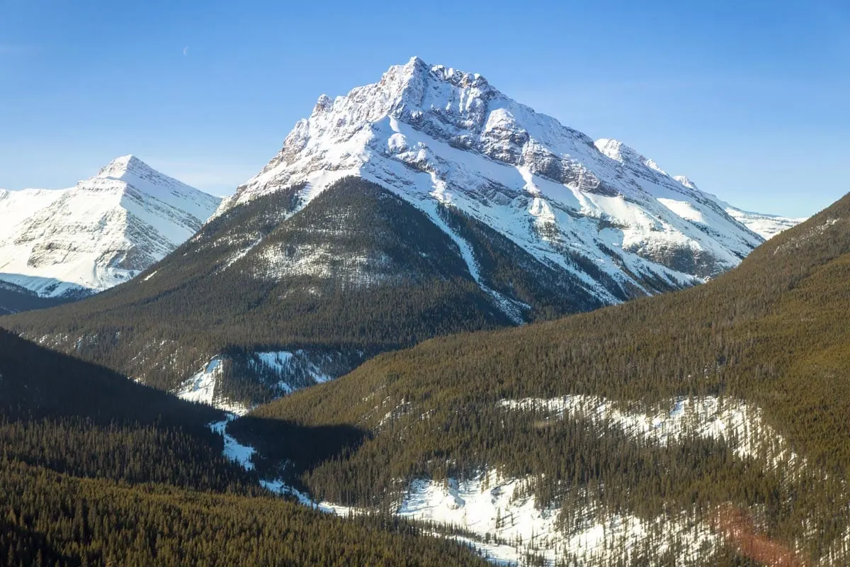 Helicopter tour over the Rocky Mountains in Canada