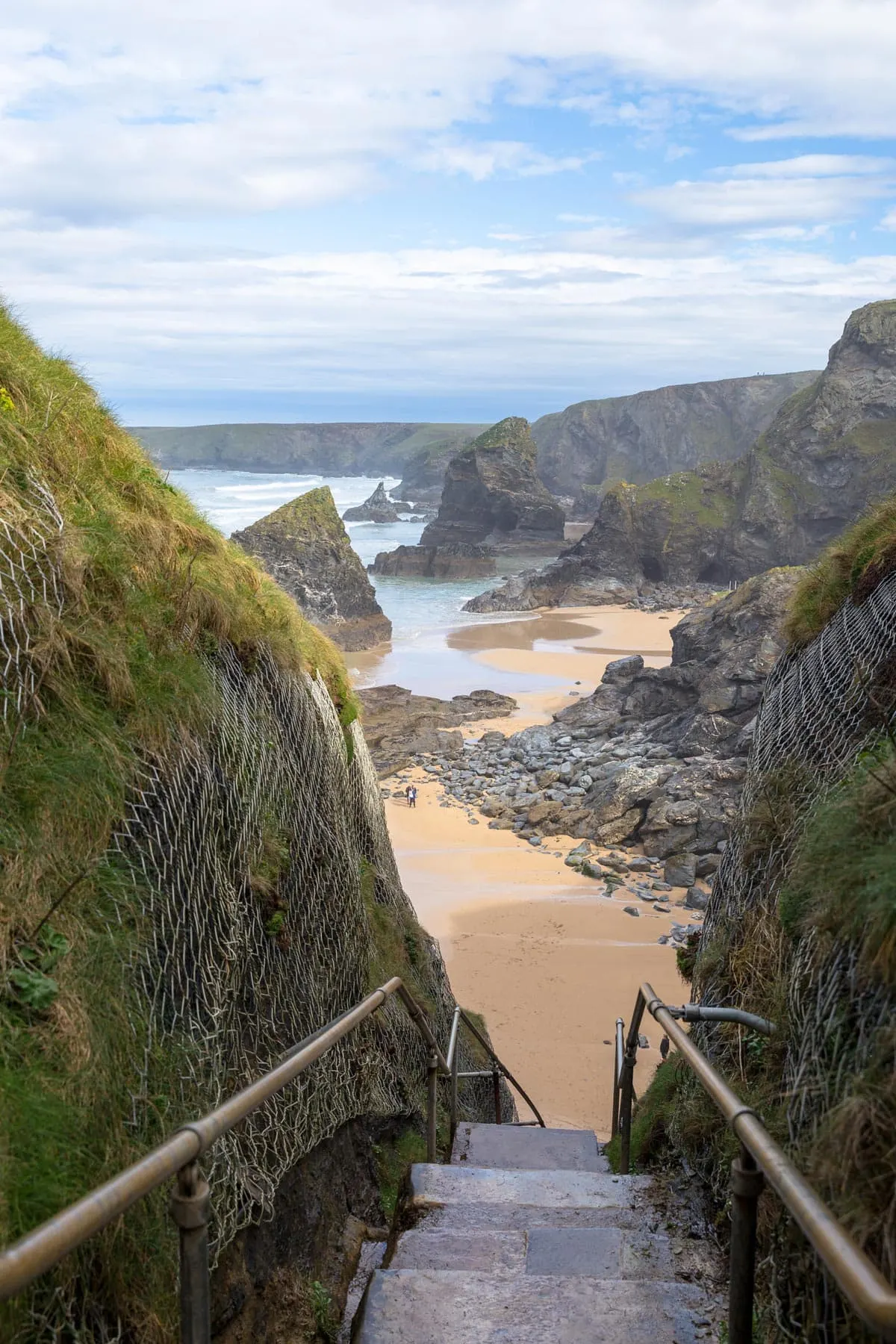 Steps at the Bedruthan Steps, Cornwall