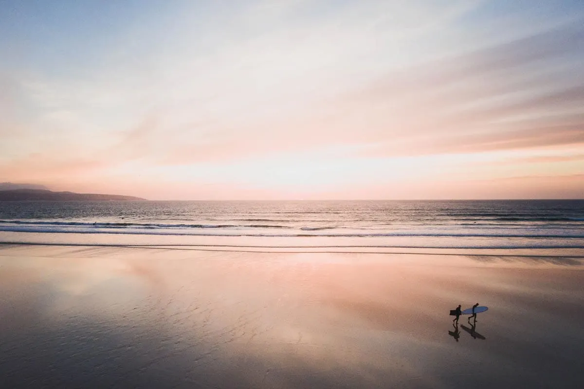 Surfers at St Ives