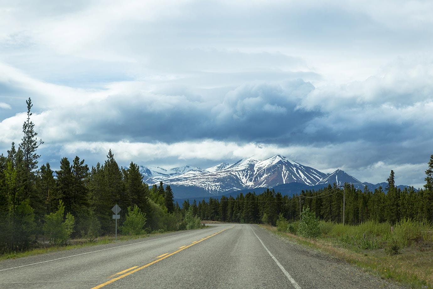 Driving in the Yukon, Canada