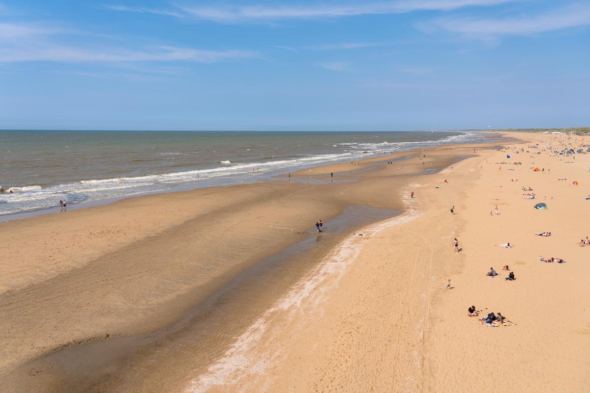 beach at scheveningen