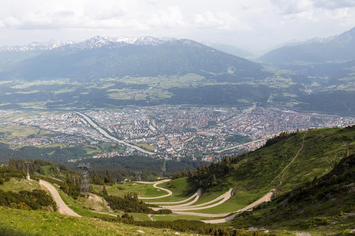 downhill cycling in innsbruck