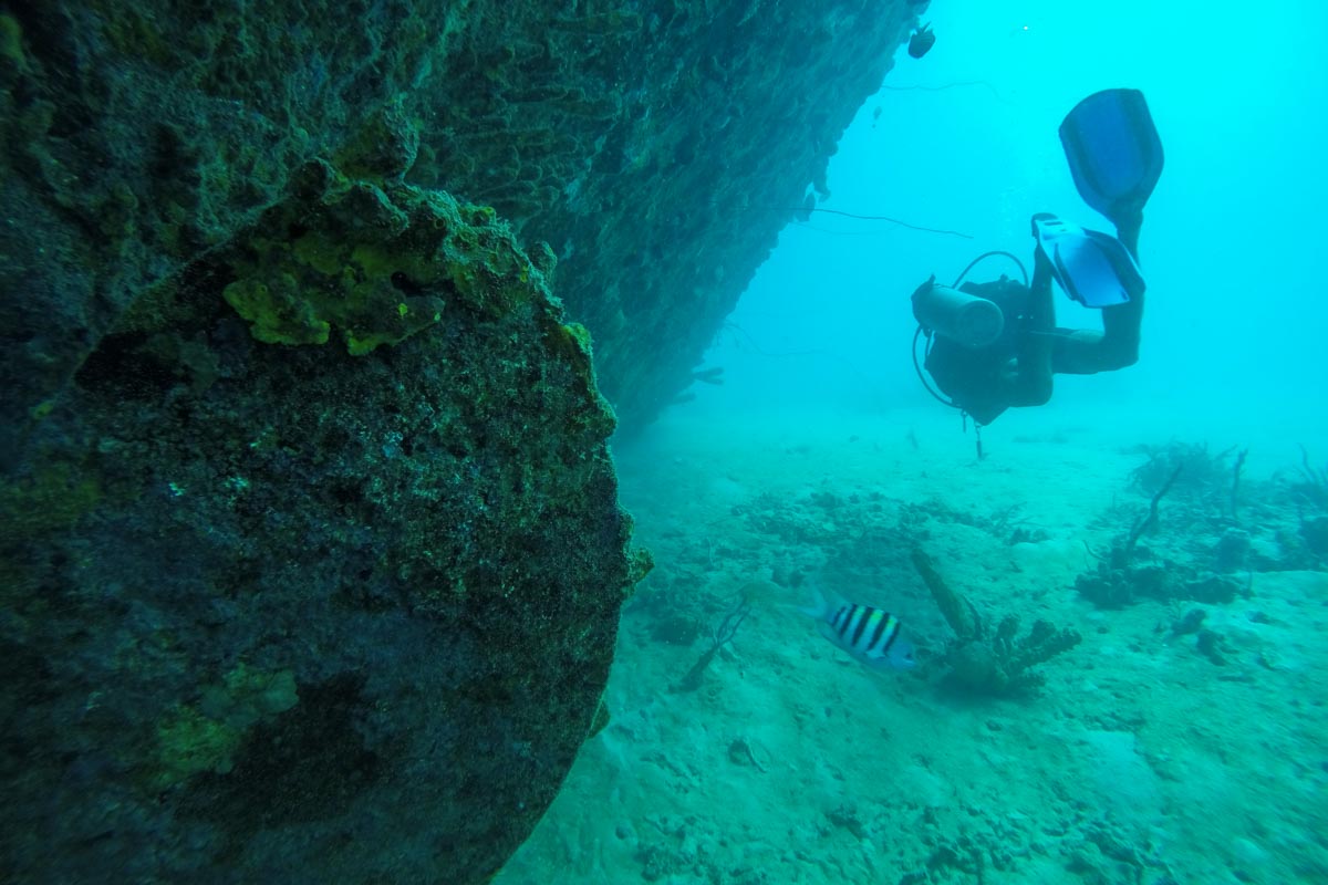 wreck diving barbados