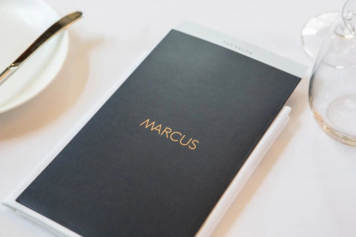 menu at restaurant marcus