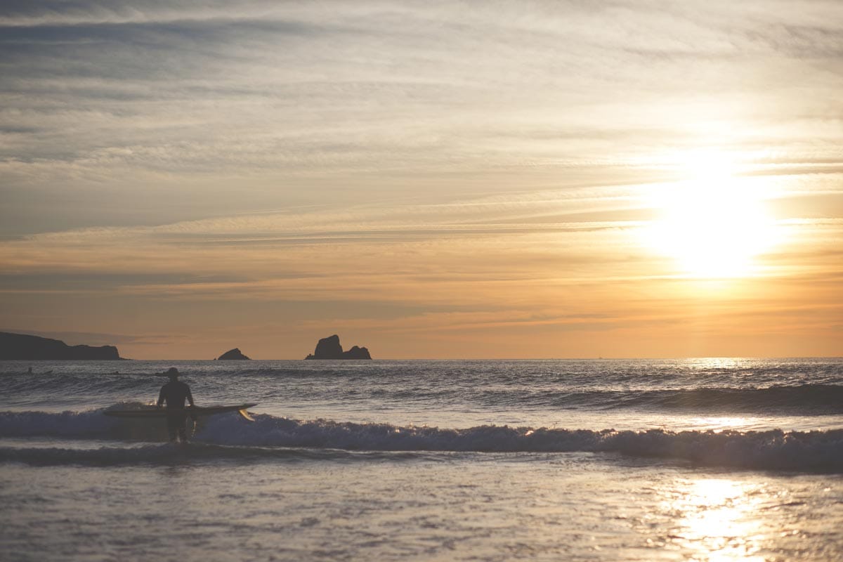 surfing in santander