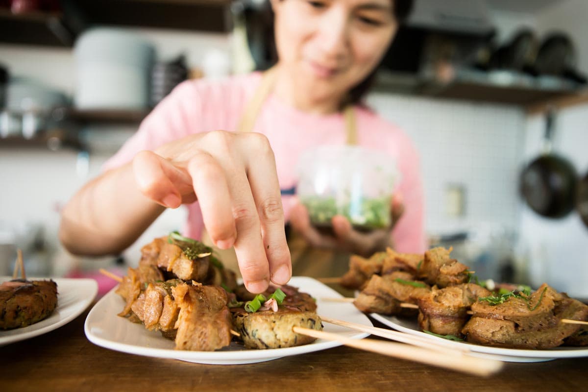 Cooking Japanese food