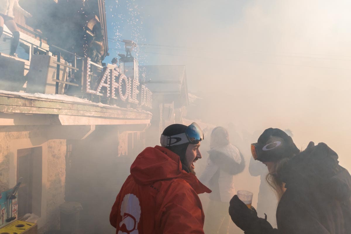 partying at la folie douce