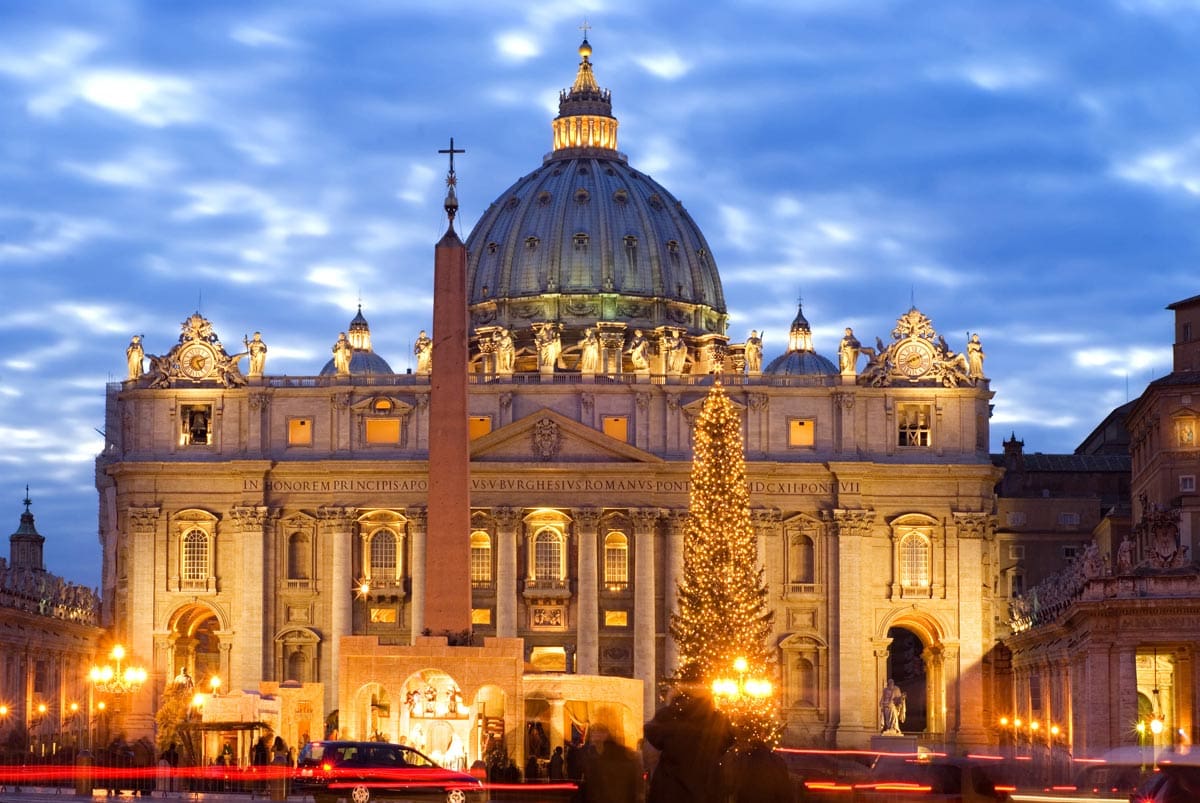 vatican city in winter