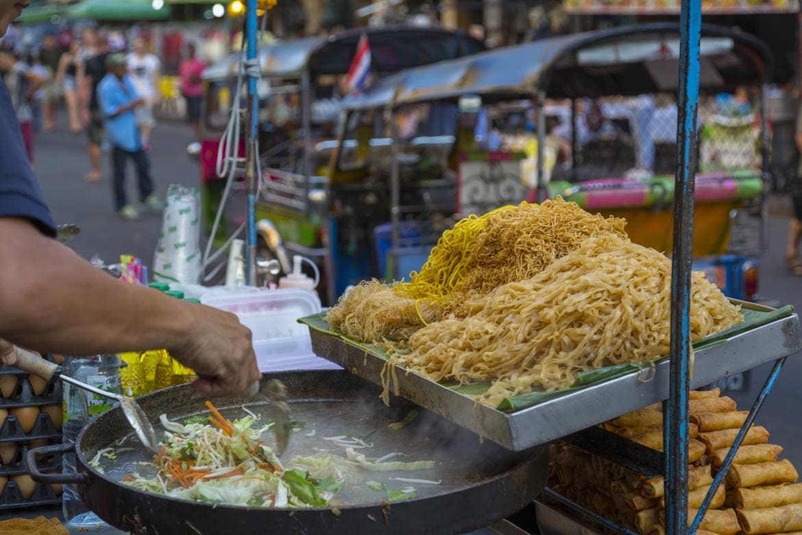 self guided food tour bangkok