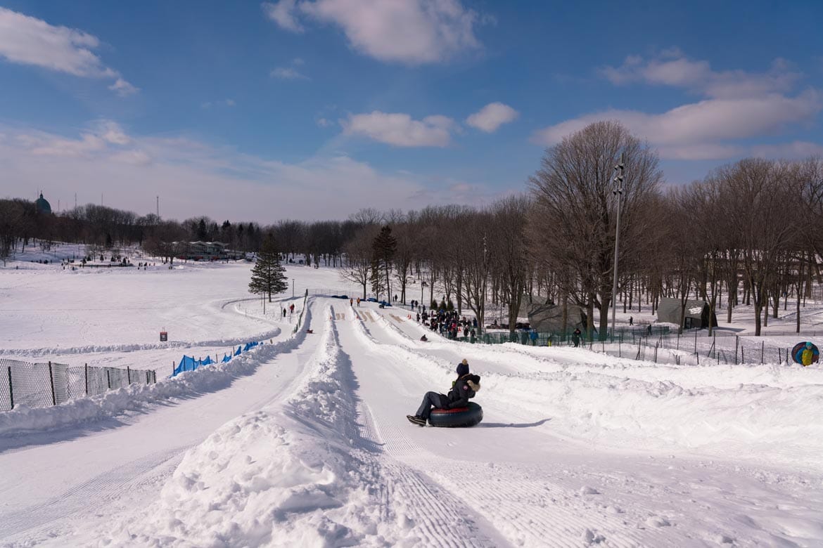 snow tubing mount royal