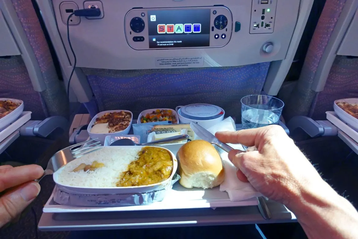 eating plane food