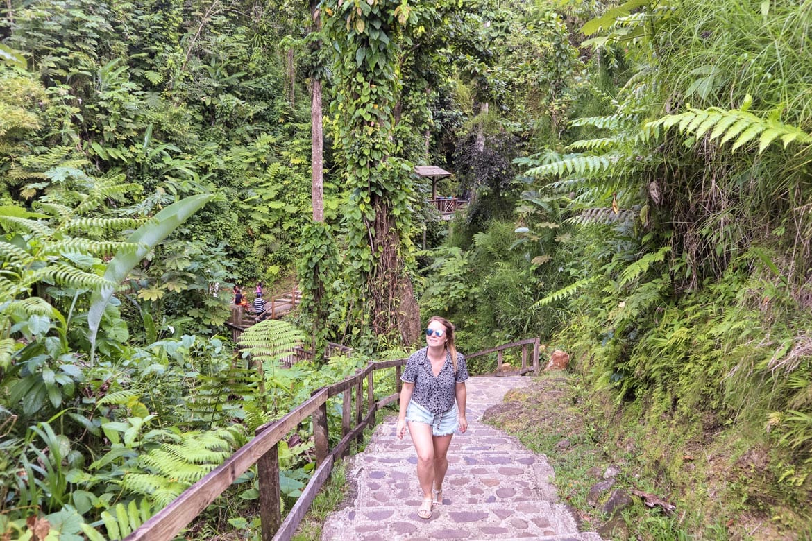 getting to emerald pool