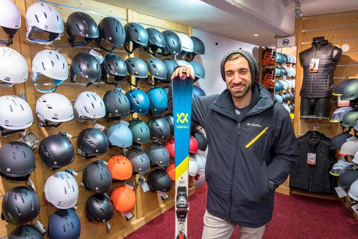 ski hire in val thorens