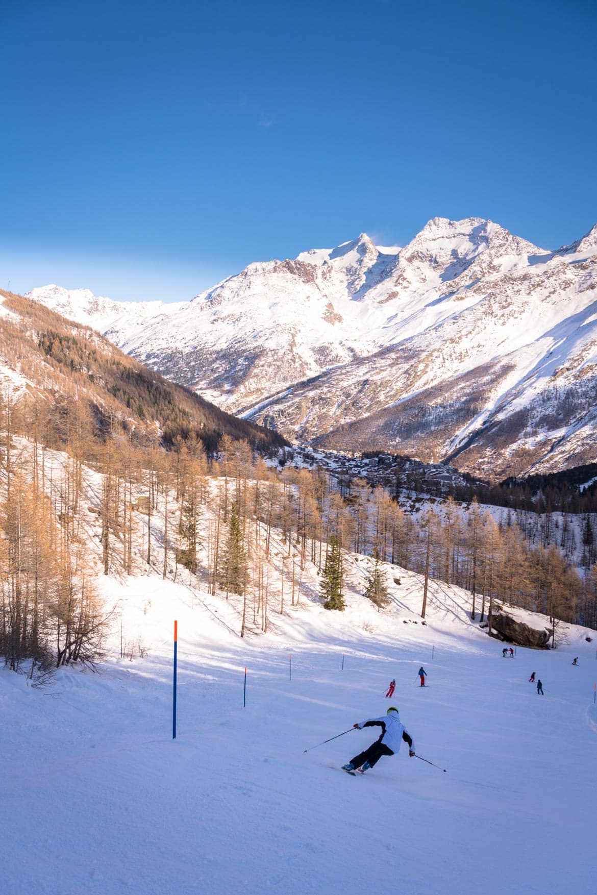 skiing in saas fee