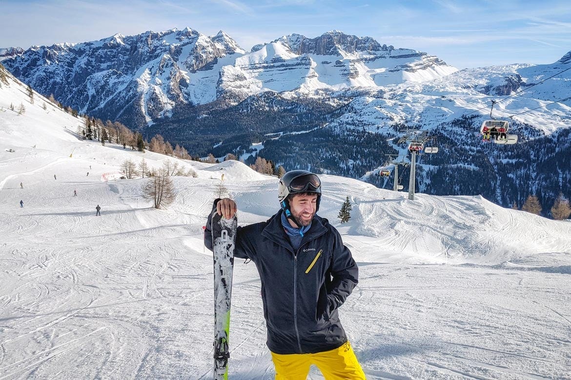 skiing in madonna di campiglio