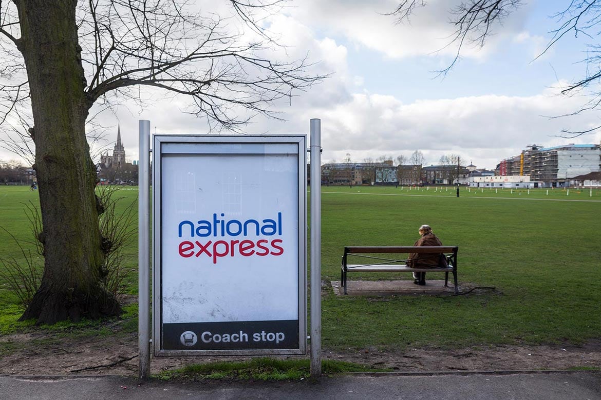 bus stop in cambridge