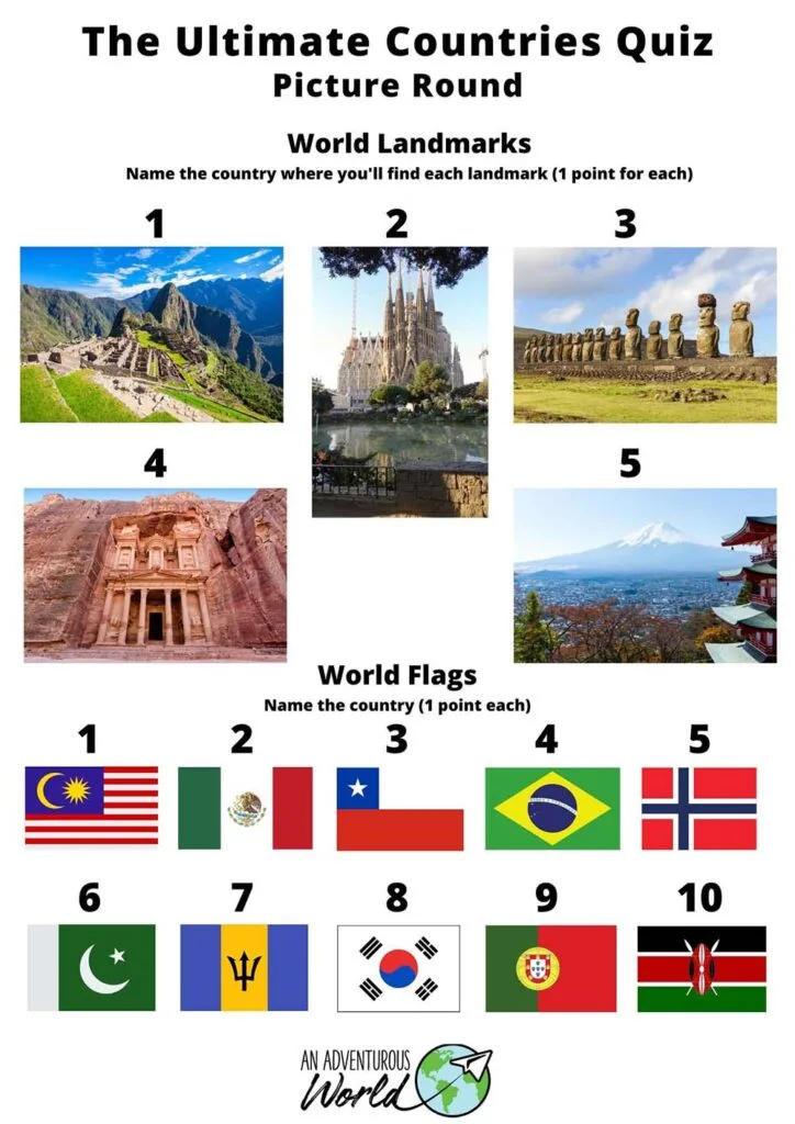 around the world quiz questions and answers