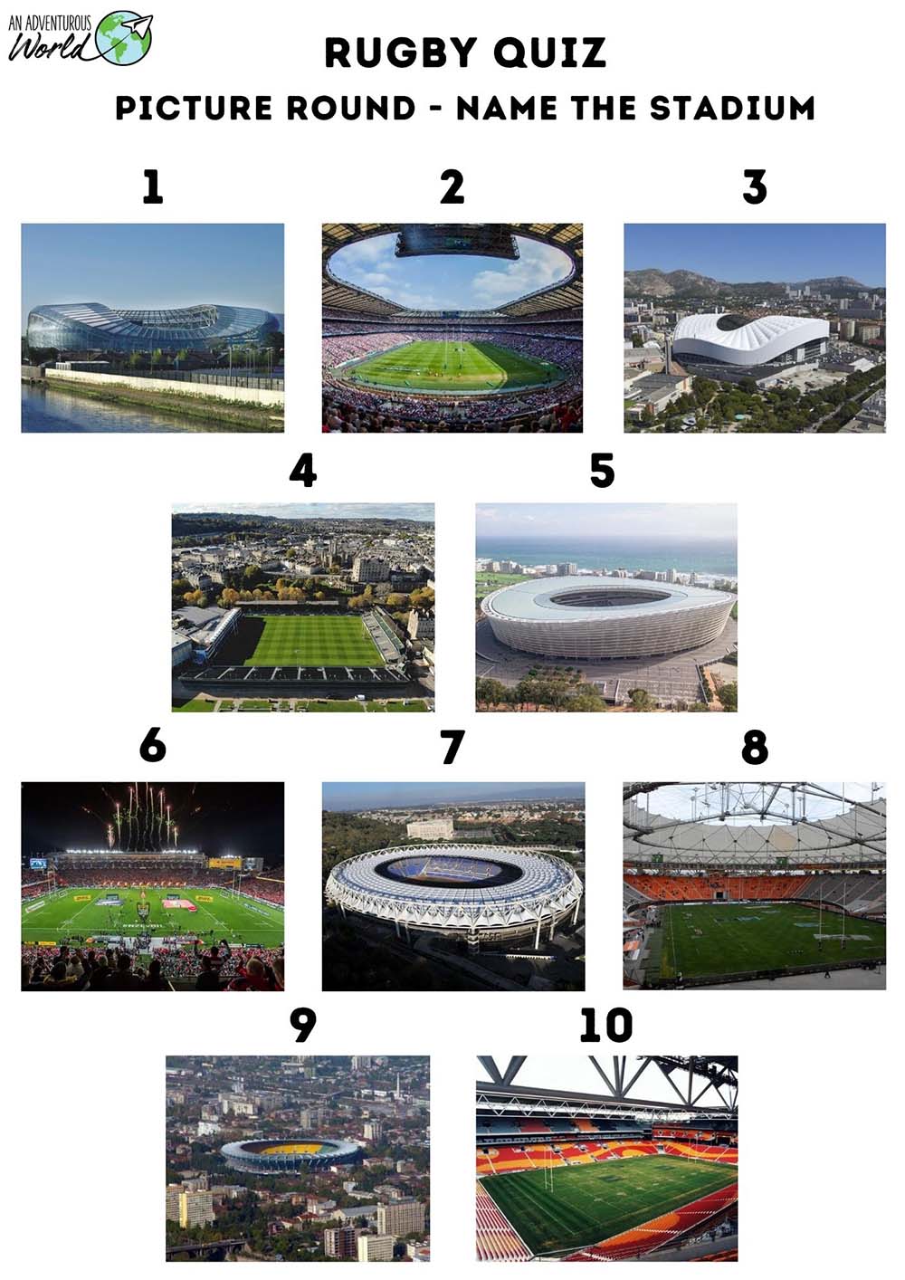 rugby stadiums quiz