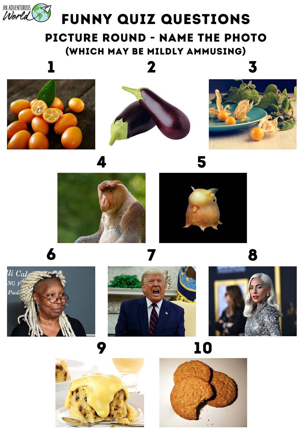 Picture round quiz questions
