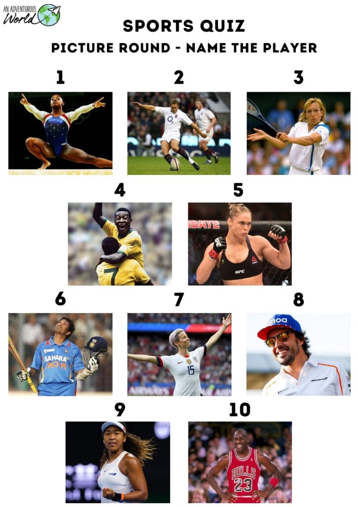 sports picture quiz