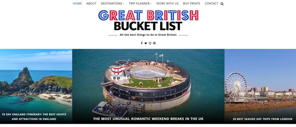 great british bucket list
