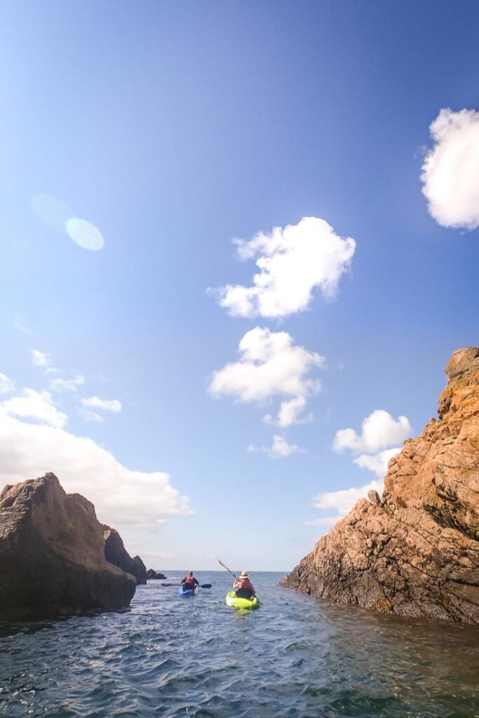 kayaking in guernsey