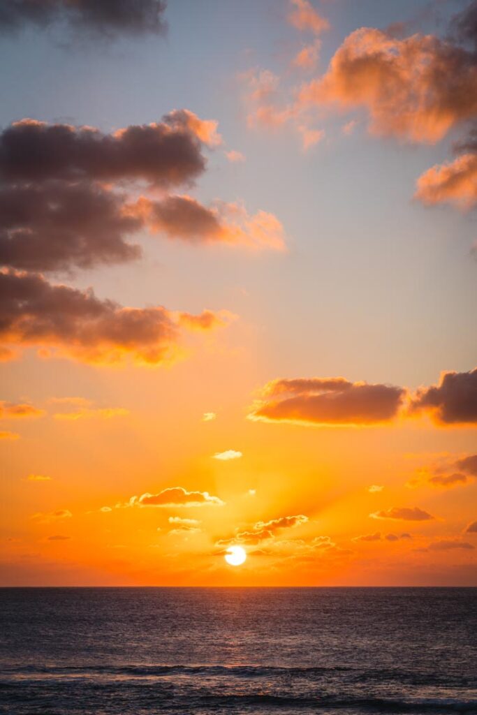 sunset in lanzarote