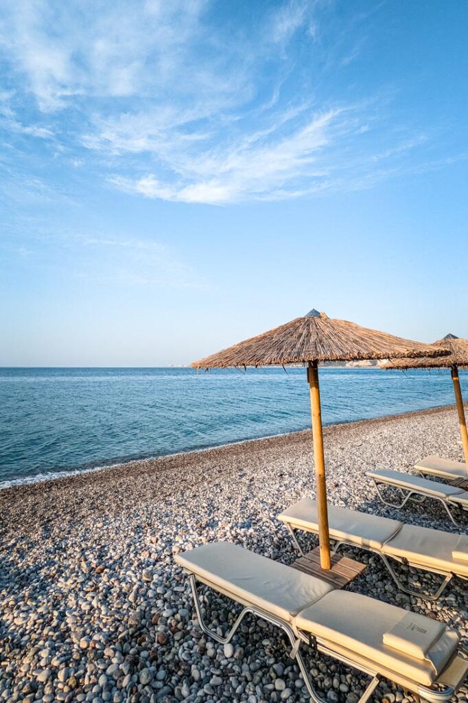 beach at the ixian grand