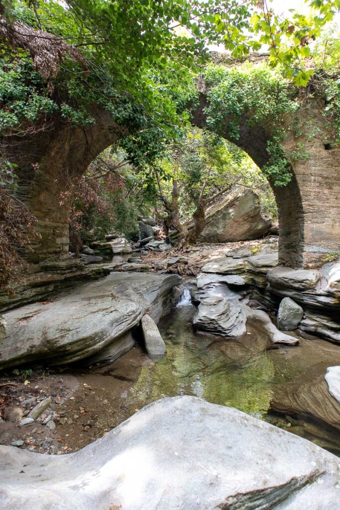 hiking in andros