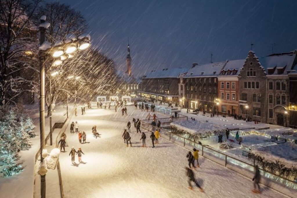 ice skating in tallinn
