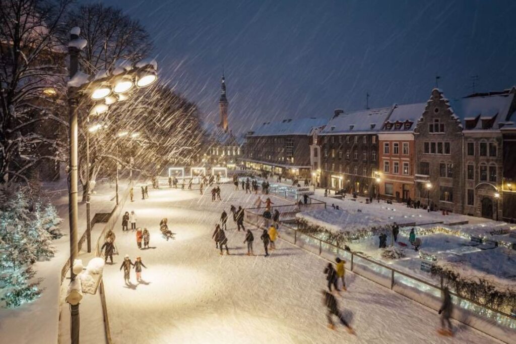 ice skating in tallinn