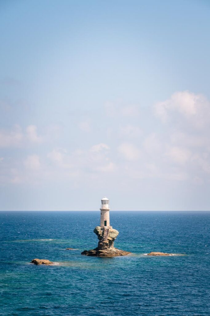 tourlitis lighthouse andros greece
