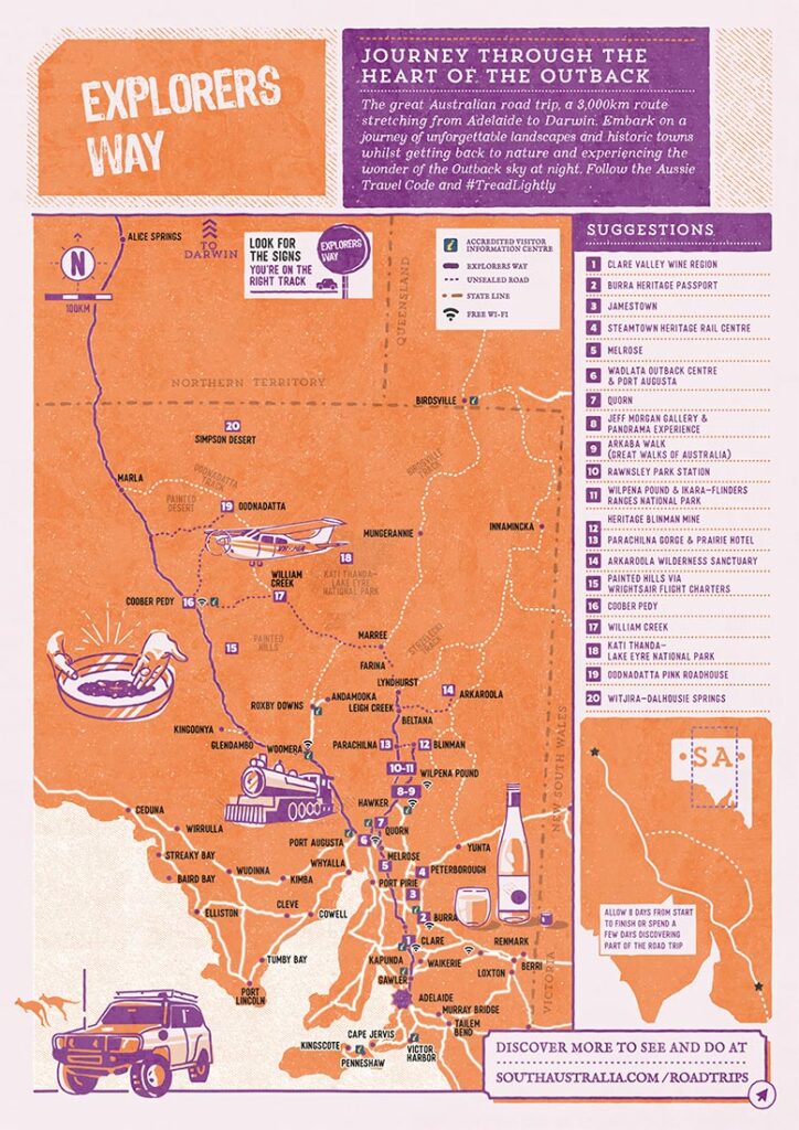 flinders ranges map