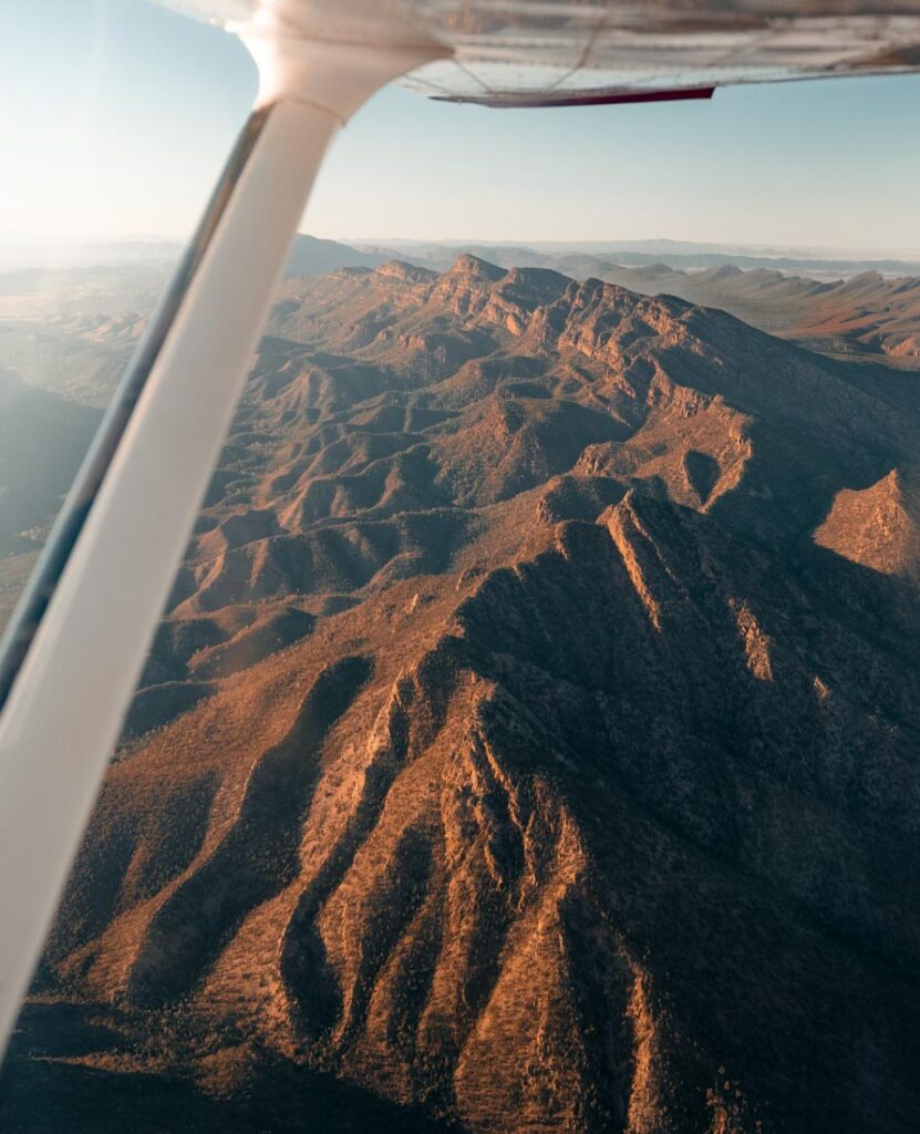scenic flight over wilpena pound