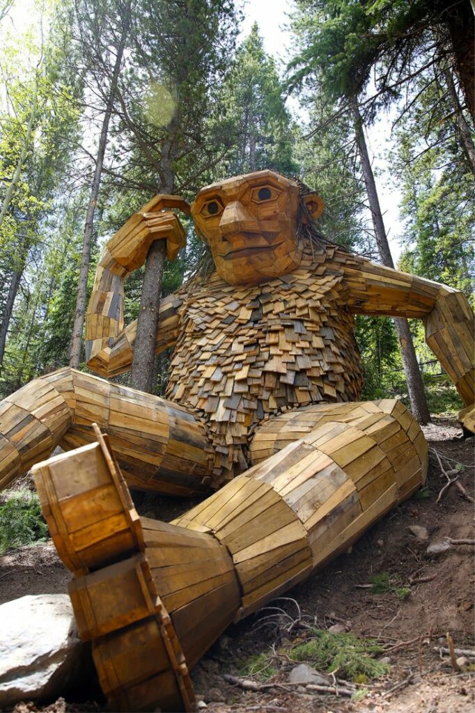 wooden troll
