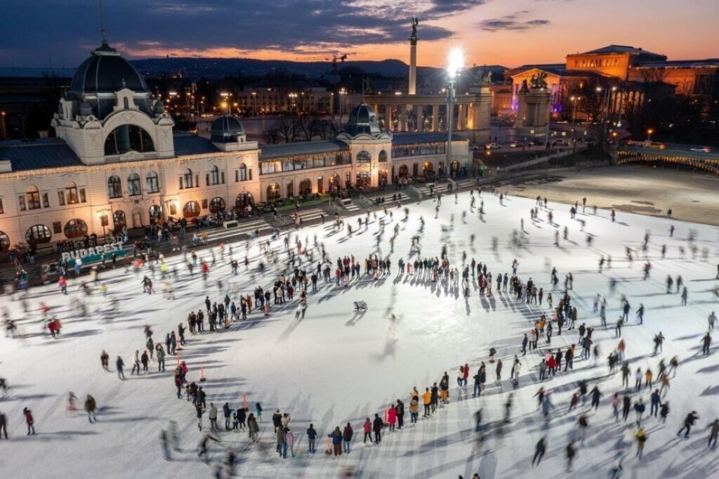 ice skating in budapest