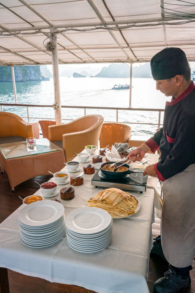 crepes on board the emeraude