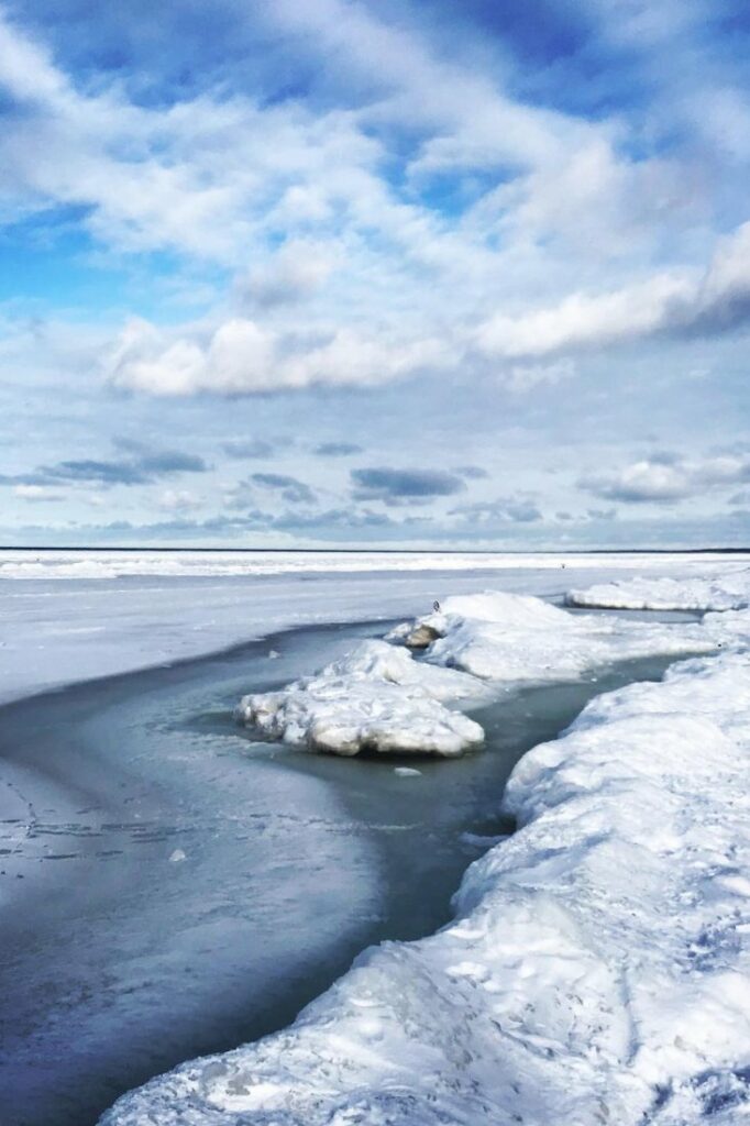 vecaki beach winter