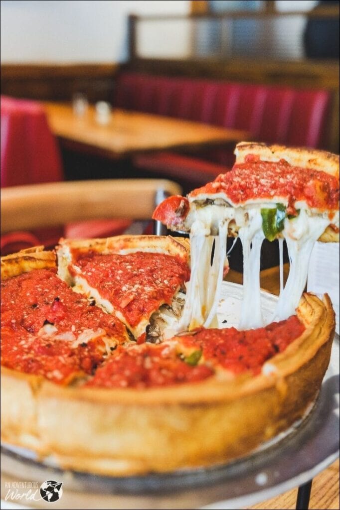 deep dish pizza
