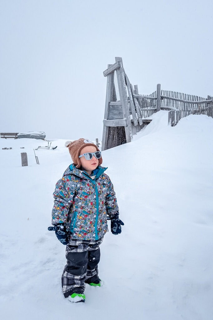 playgrounds in the snow