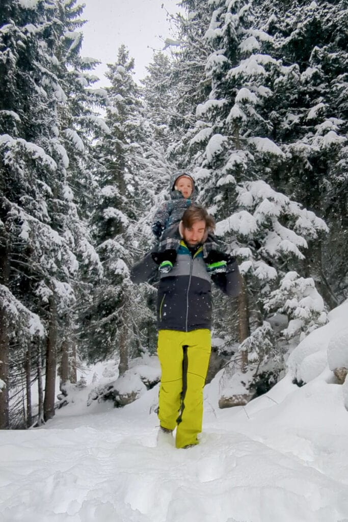 winter hking trail serfaus