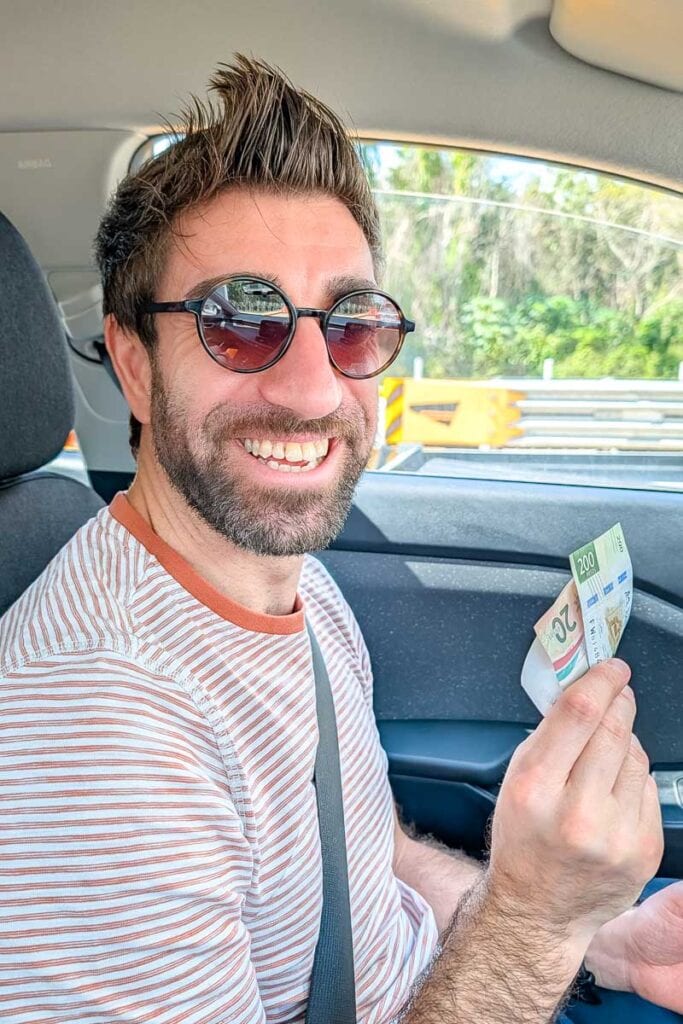paying for a toll road