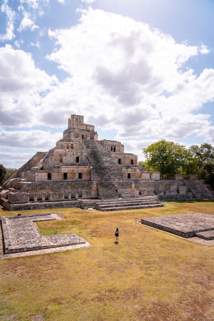 pyramids at edzna mexico