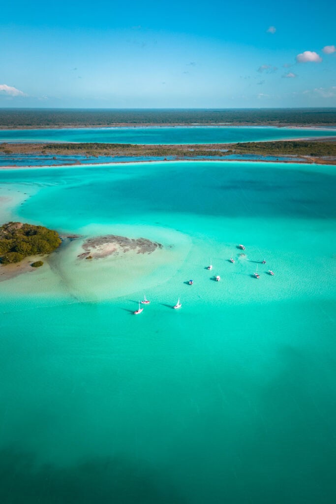 sailing in bacalar