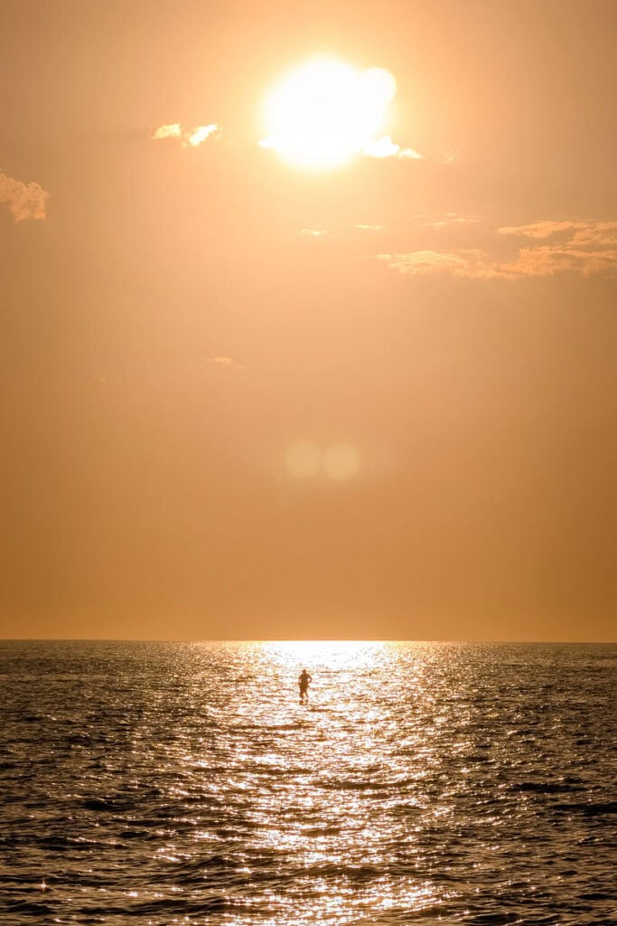 sunset by the malecon campeche